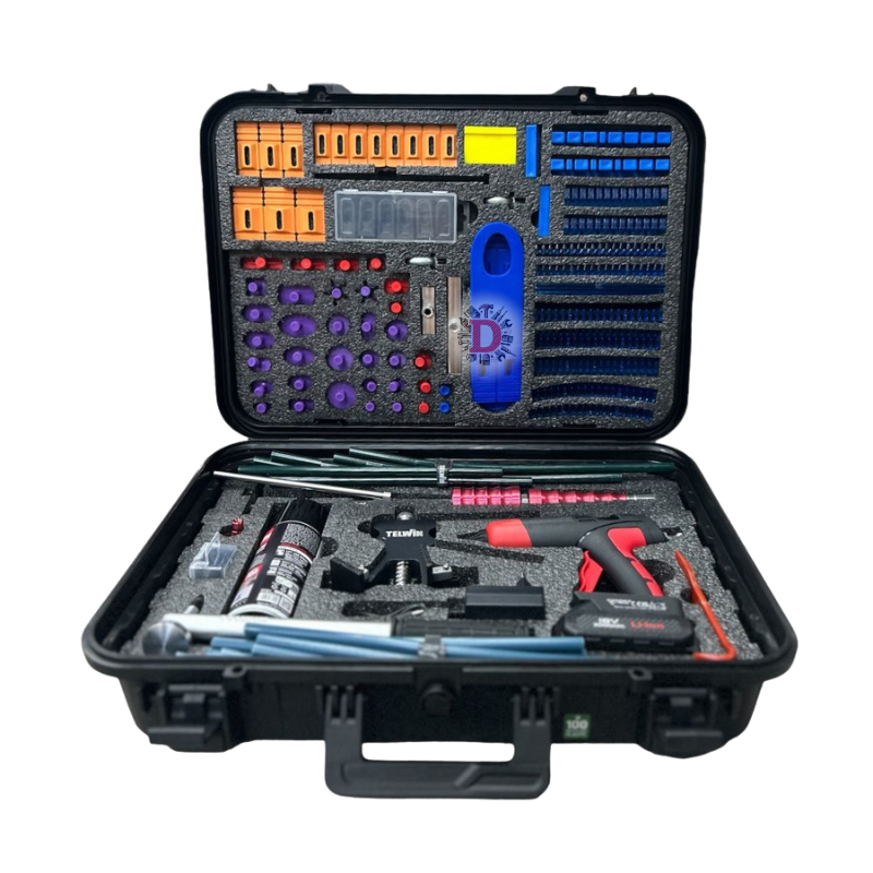 TELWIN VALIGIA KIT PER RIPARAZIONE CARROZZERIA CON VENTOSE PROFESSIONALI