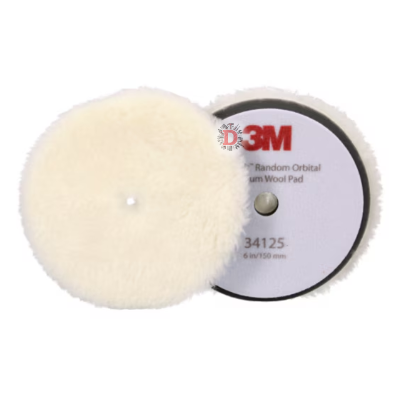3M 34125 TAMPONE LANA BIANCO PER LUCIDATRICI ROTORBITALI