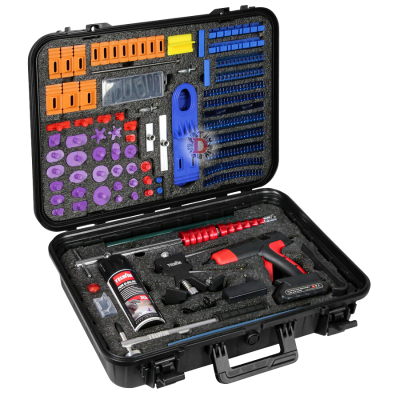 TELWIN VALIGIA KIT PER RIPARAZIONE CARROZZERIA CON VENTOSE PROFESSIONALI