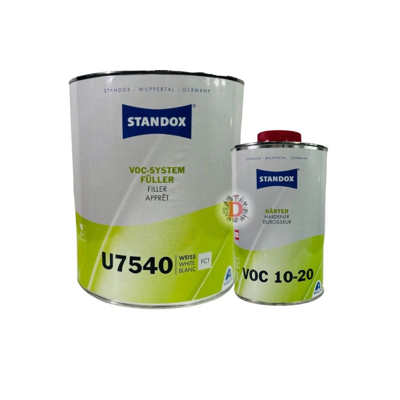 STANDOX FONDO CATALIZZATO UNIVERSALE PER CARROZZERIA U7540 LT. 3,5 BIANCO-NERO-GRIGIO