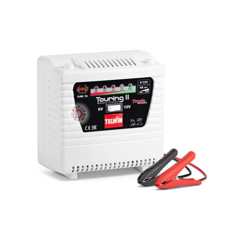 TELWIN TOURING 11 CARICA BATTERIE E MANTENITORE FACILE DA USARE 6V - 12V