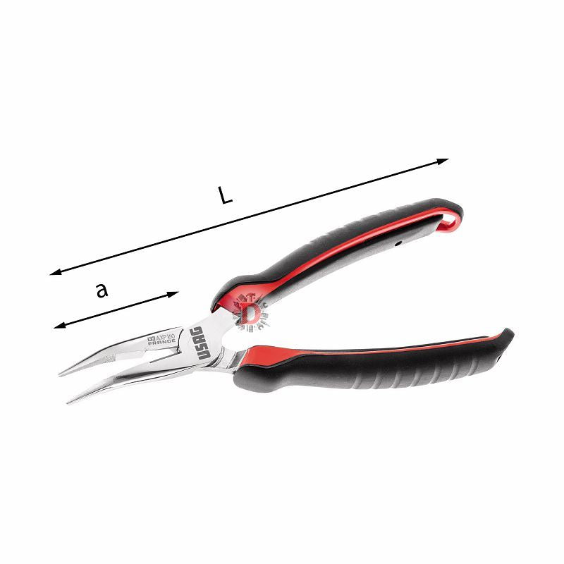 USAG 133 AXP 160 PINZE A BECCHI MEZZOTONDI LUNGHISSIMI PIEGATI A 45°