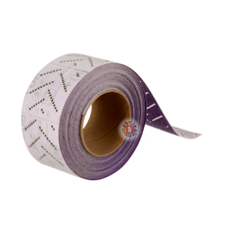 FOGLIO ABRASIVO 3M 737U MULTIFORATO IN ROTOLO VIOLA 70MM X 12 M