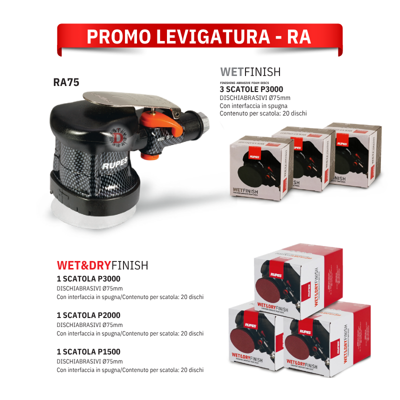PROMO LEVIGATURA  RA75 + DISCHI OMAGGIO